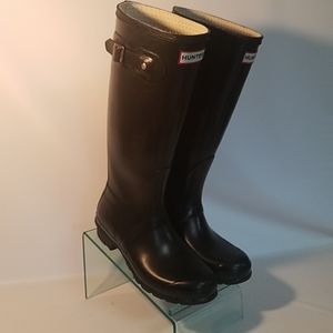 Black Tall Hunter boots